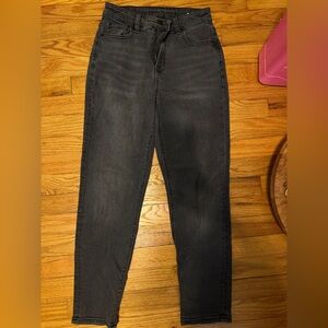 American eagle black mom jeans